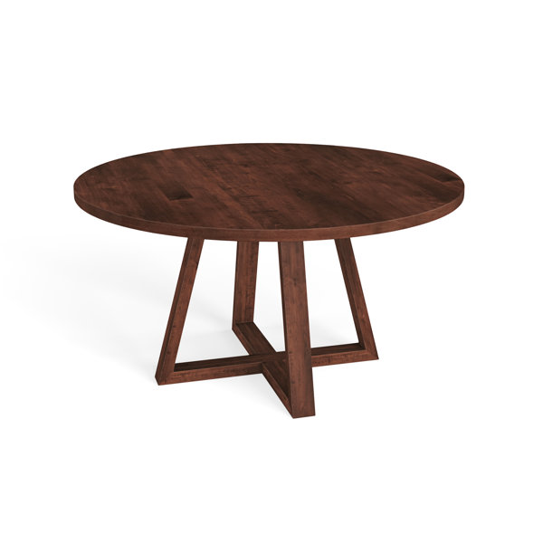 Ivy Bronx Ledford Maple Solid Wood Pedestal Dining Table & Reviews